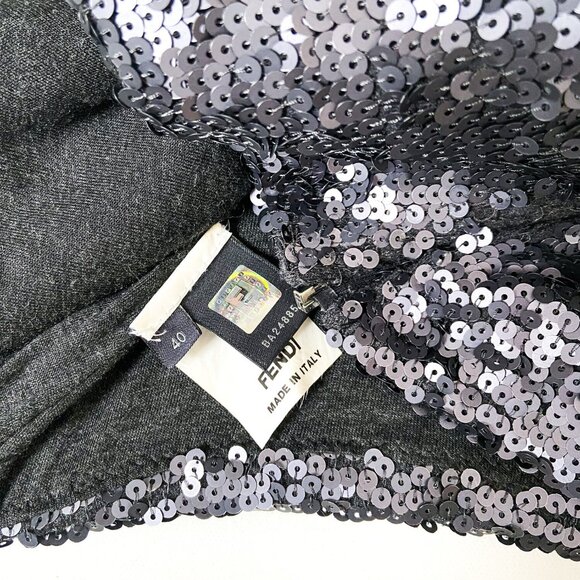 Vintage Fendi Sequin Tube Top - Picture 6 of 8